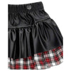 MONNALISA Monnalisa - Gonna Ecopelle Nero/tartan Rosso 31D703 4404 da bambino