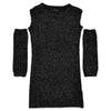MONNALISA Monnalisa - Abito Nero 050 Lurex 49D910 4087 da bambino
