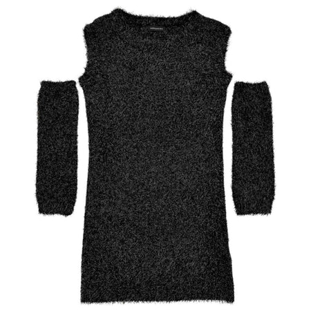 MONNALISA Monnalisa - Abito Nero 050 Lurex 49D910 4087 da bambino