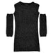 MONNALISA Monnalisa - Abito Nero 050 Lurex 49D910 4087 da bambino