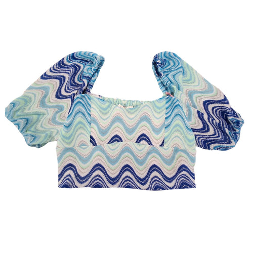 SAINT BARTH Saint Barth - Crop Top Onde DELIA da donna