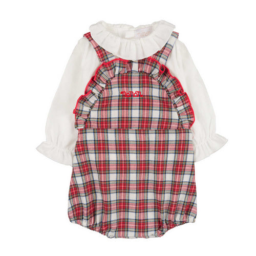 NANAN Nanan - Pagliaccetto Scozzese +camicia I24505 da bambino