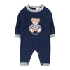 NANAN Nanan - Tutina In Filo Blu C/orsetto I24104 da bambino
