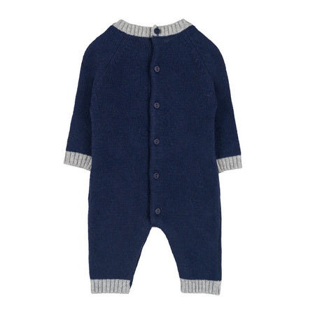 NANAN Nanan - Tutina In Filo Blu C/orsetto I24104 da bambino