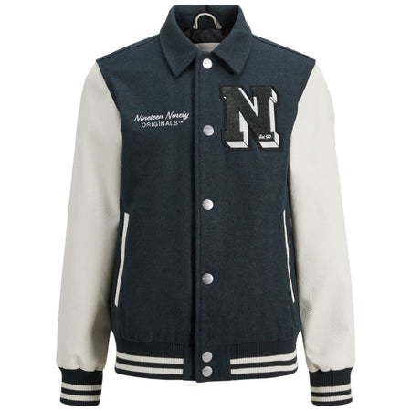 JACK &amp; JONES Jack &amp; Jones - Giubbotto Verde/panna College 12261333 da bambino
