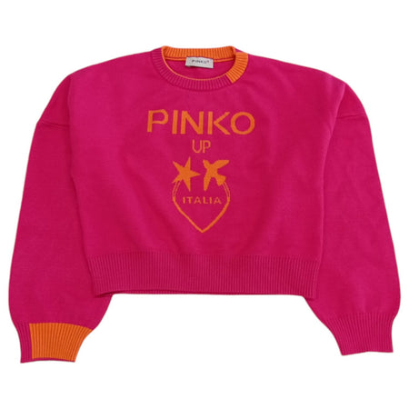 Pinko - Maglione Fuxia/arancio Girocollo F4PIJGP087 da bambino