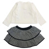 LIU JO Liu-jo - Felpa+gonna Panna/nero St.fiocco HF4076 J4794 da bambino