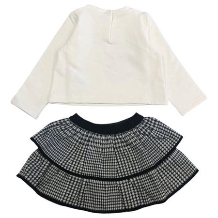 LIU JO Liu-jo - Felpa+gonna Panna/nero St.fiocco HF4076 J4794 da bambino