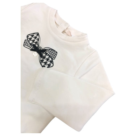 LIU JO Liu-jo - Felpa+gonna Panna/nero St.fiocco HF4076 J4794 da bambino