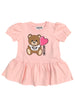 moschino Moschino - Abito 50209 Rosa C/orso E Cuore MDV0CK LBA00 da bambino