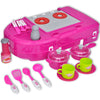 vidaXL Cucina Giocattolo per Bambini con Effetti Luce/Suoni Rosa