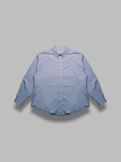 AURALEE washed finx twill big shirt da uomo