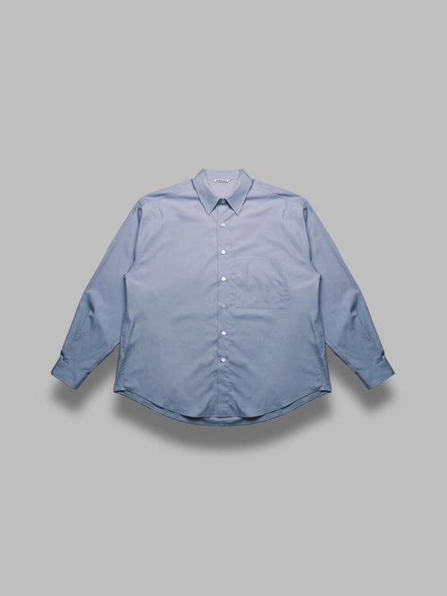 AURALEE washed finx twill big shirt da uomo