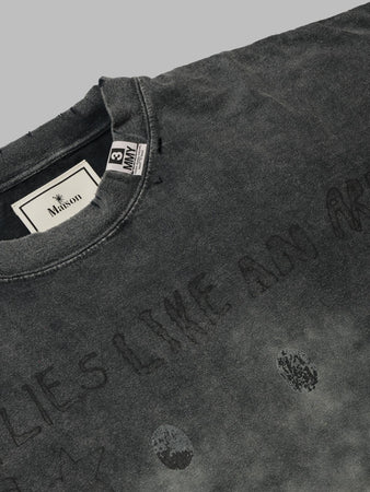 MAISON MIHARA YASUHIRO bleached tee da uomo