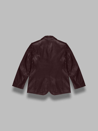 ESSENTIEL ANTWERP idrey faux leather blazer da donna