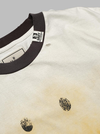 MAISON MIHARA YASUHIRO smily face printed distressed tee da uomo