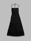 MARINE SERRE satin long slip dress da donna