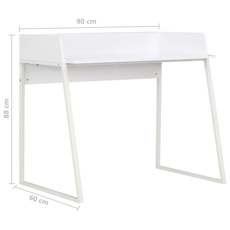 vidaXL Scrivania Bianca 90x60x88 cm