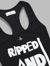 Vivienne Westwood ripped & ready querelle top - black da donna