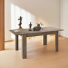 Tavolo Gliese con gambe e piano in MDF, design moderno, per arredo interno 137/185 x 90 h 76 cm