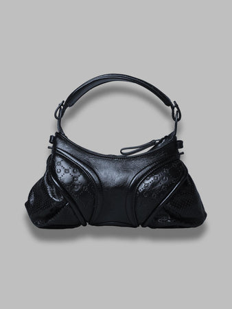MARINE SERRE moonogram embossed leather futura mini da donna