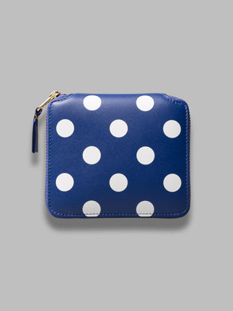 COMME DES GARCONS WALLET dots printed leather line da uomo