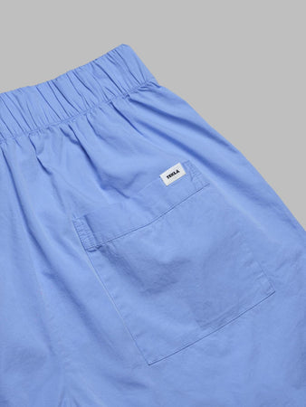 TEKLA poplin pyjamas shorts - cornflower blue - 100% organic cotton - made in portugal da uomo
