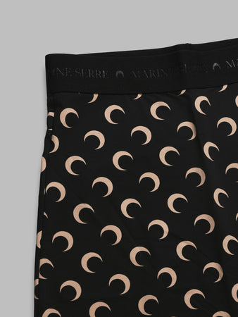 MARINE SERRE moon printed jersey biker shorts da donna