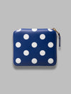 COMME DES GARCONS WALLET dots printed leather line da uomo