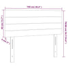 vidaXL Testiera Grigio Scuro 100x5x78/88 cm in Tessuto