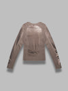 MARINE SERRE trompe l'oeil jersey ls t-shirt da donna