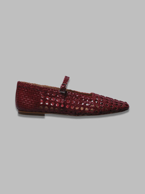 MIISTA yeida dark red baillerinas da donna