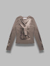 MARINE SERRE trompe l'oeil jersey ls t-shirt da donna
