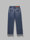 SEFR frayed cut jeans da uomo