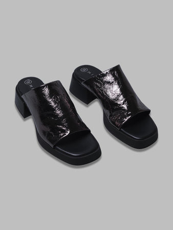 MIISTA zooey dark silver mules da donna