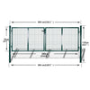 Cancello pedonale per recinzione con pannelli rigidi modulari Border maglia 5 x 5 cm