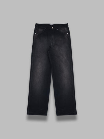 AURALEE product dyed organic cotton duck painter pants da uomo