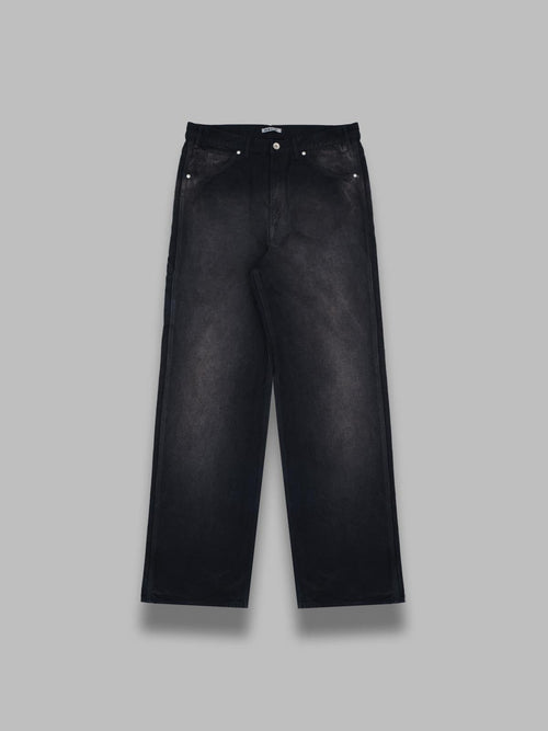 AURALEE product dyed organic cotton duck painter pants da uomo