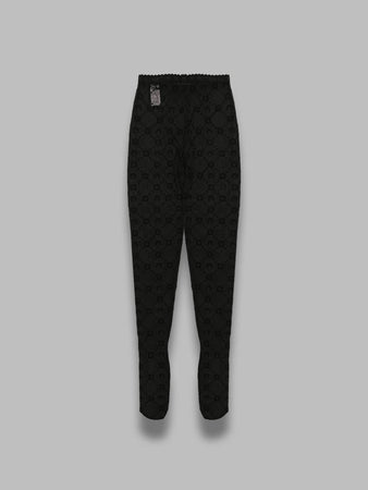 MARINE SERRE moonogram mesh flock tights da donna