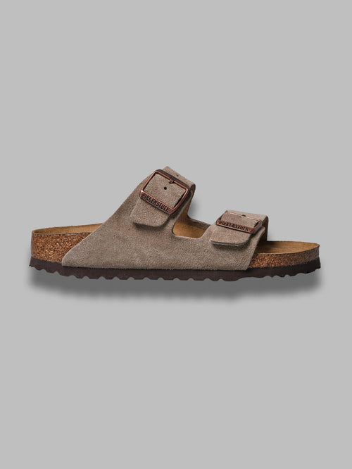 BIRKENSTOCK arizona sfb taupe, suede leather - calz. s da uomo