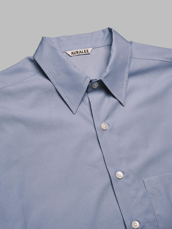 AURALEE washed finx twill big shirt da uomo