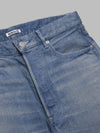 AURALEE selvedge faded light wide denim da uomo