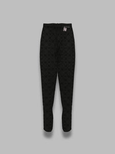 MARINE SERRE moonogram mesh flock tights da donna