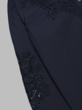 ESSENTIEL ANTWERP hoofd lace panelled shirt da donna