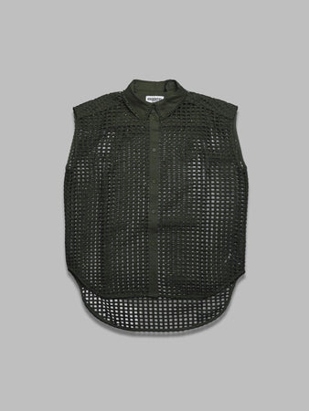 ESSENTIEL ANTWERP harness sequin mesh shirt da donna
