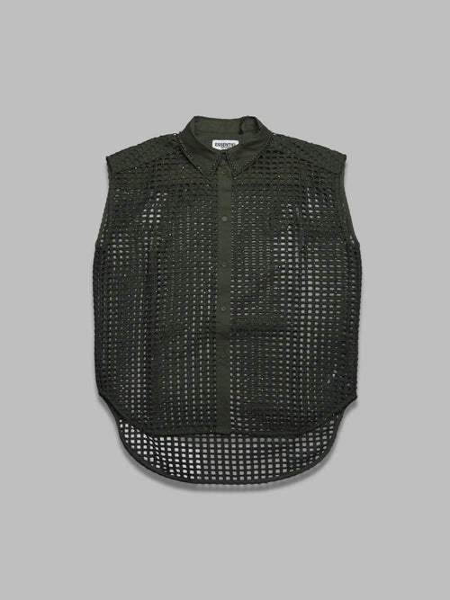 ESSENTIEL ANTWERP harness sequin mesh shirt da donna