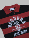 VAQUERA women striped polo knit - 83% viscose, 17% polyester - made in italy da donna