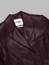 ESSENTIEL ANTWERP idrey faux leather blazer da donna