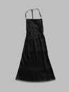 MARINE SERRE satin long slip dress da donna