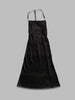 MARINE SERRE satin long slip dress da donna